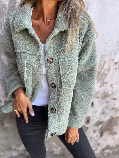 Thyra – Teddyjacke mit Knöpfen