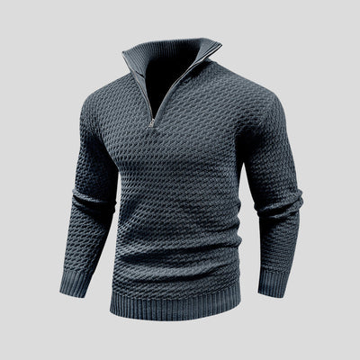 Oliver – Half Zip Struktur Pullover