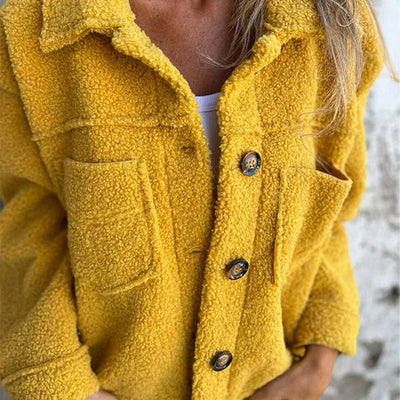 Thyra – Teddyjacke mit Knöpfen